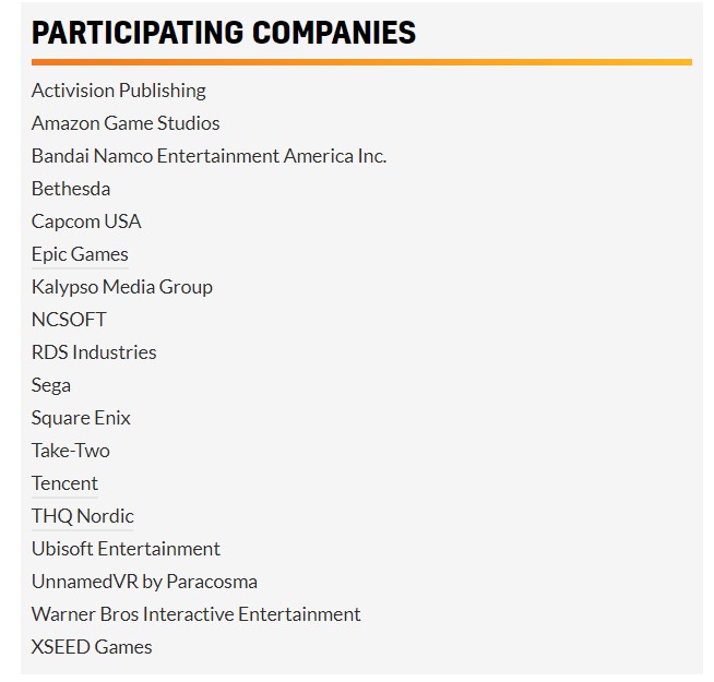 微软、任天堂、育碧、T2等10家大厂仍会参加E3 2020
