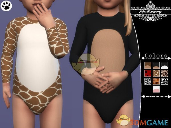 《模拟人生4》小孩动物睡衣MOD