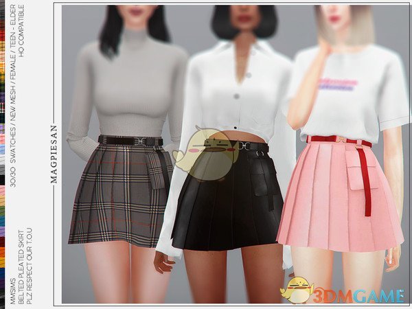 《模拟人生4》少女风时尚短裙MOD