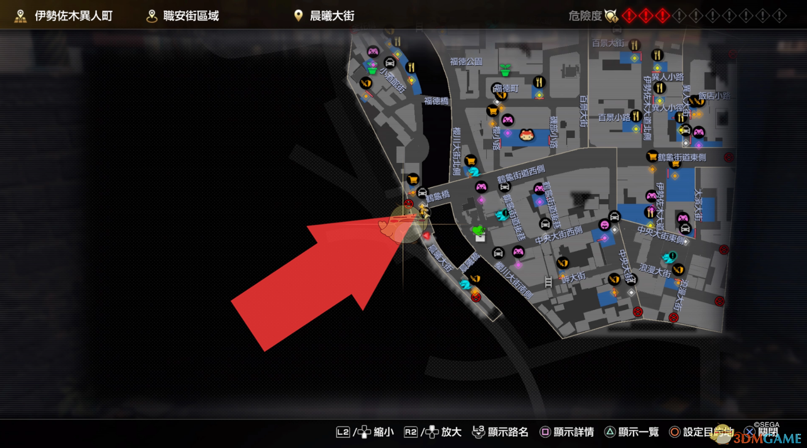 《如龙7：光与暗的去向》横滨地下迷宫位置分享