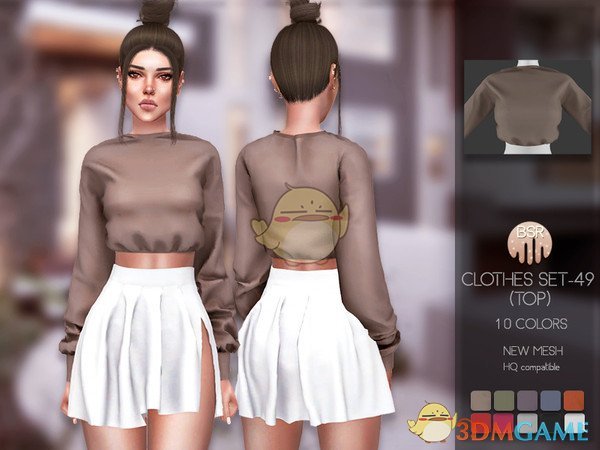 《模拟人生4》时尚的女性短上衣MOD