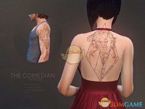 《模拟人生4》男女通用纹身MOD