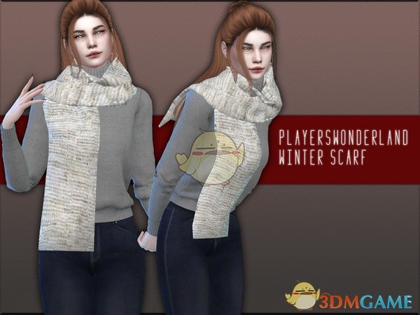 《模拟人生4》冬季女性围巾MOD