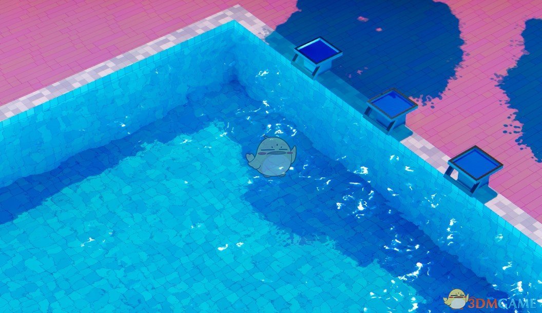《Wallpaper Engine》监控器下的游泳池场景动态壁纸