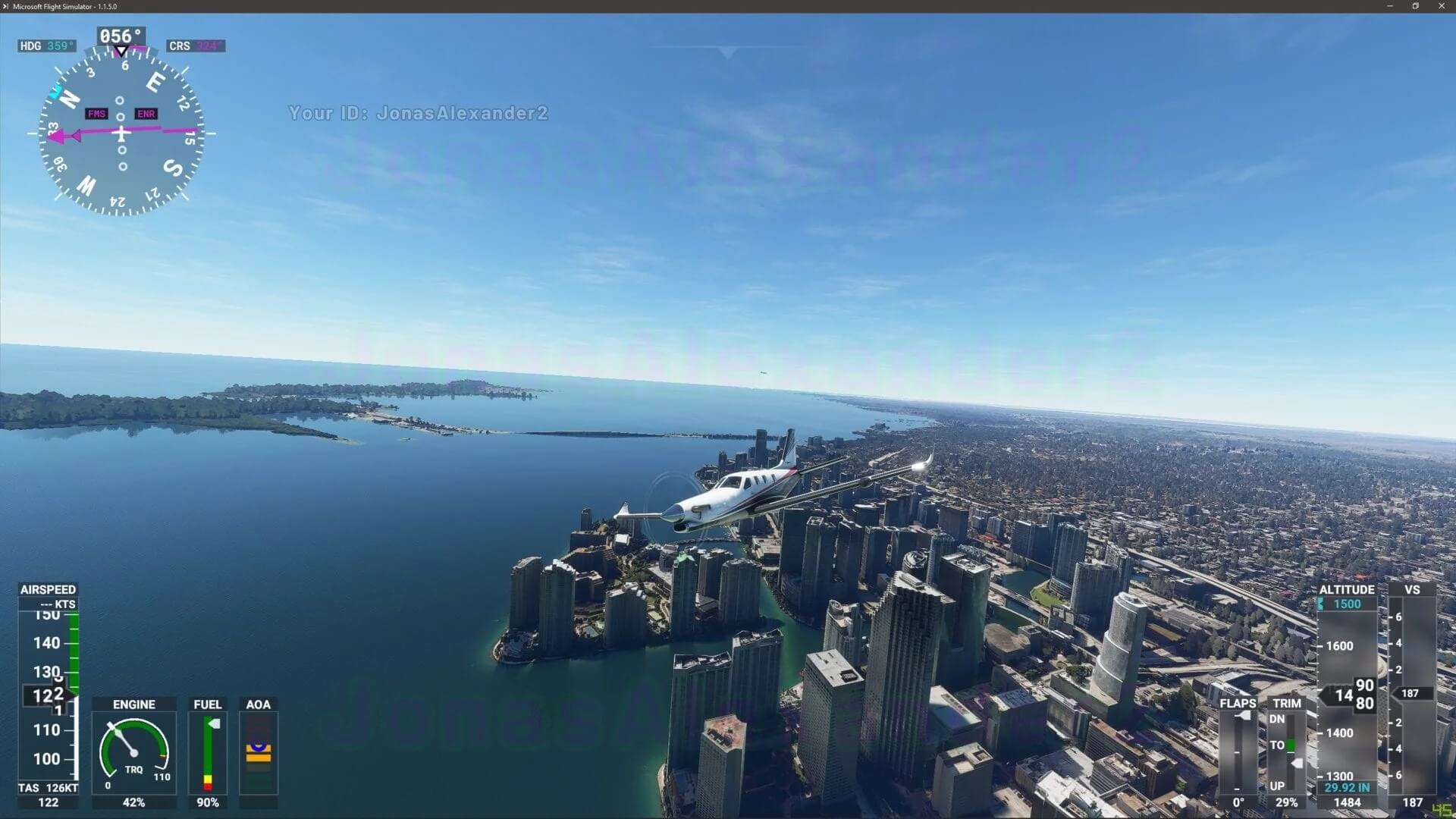 《微软飞行模拟》公布新截图 高空俯瞰城市与自然风光