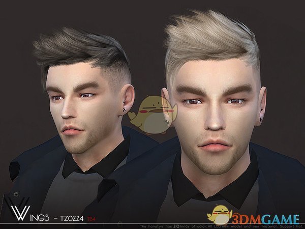 《模拟人生4》男士帅气的发型MOD