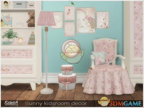 《模拟人生4》粉色儿童卧室家具MOD