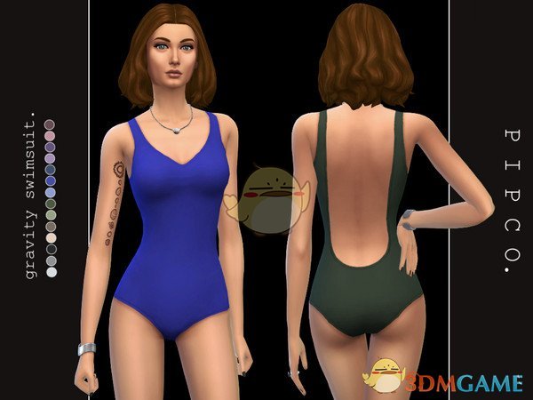 《模拟人生4》经典款露背女性泳装MOD