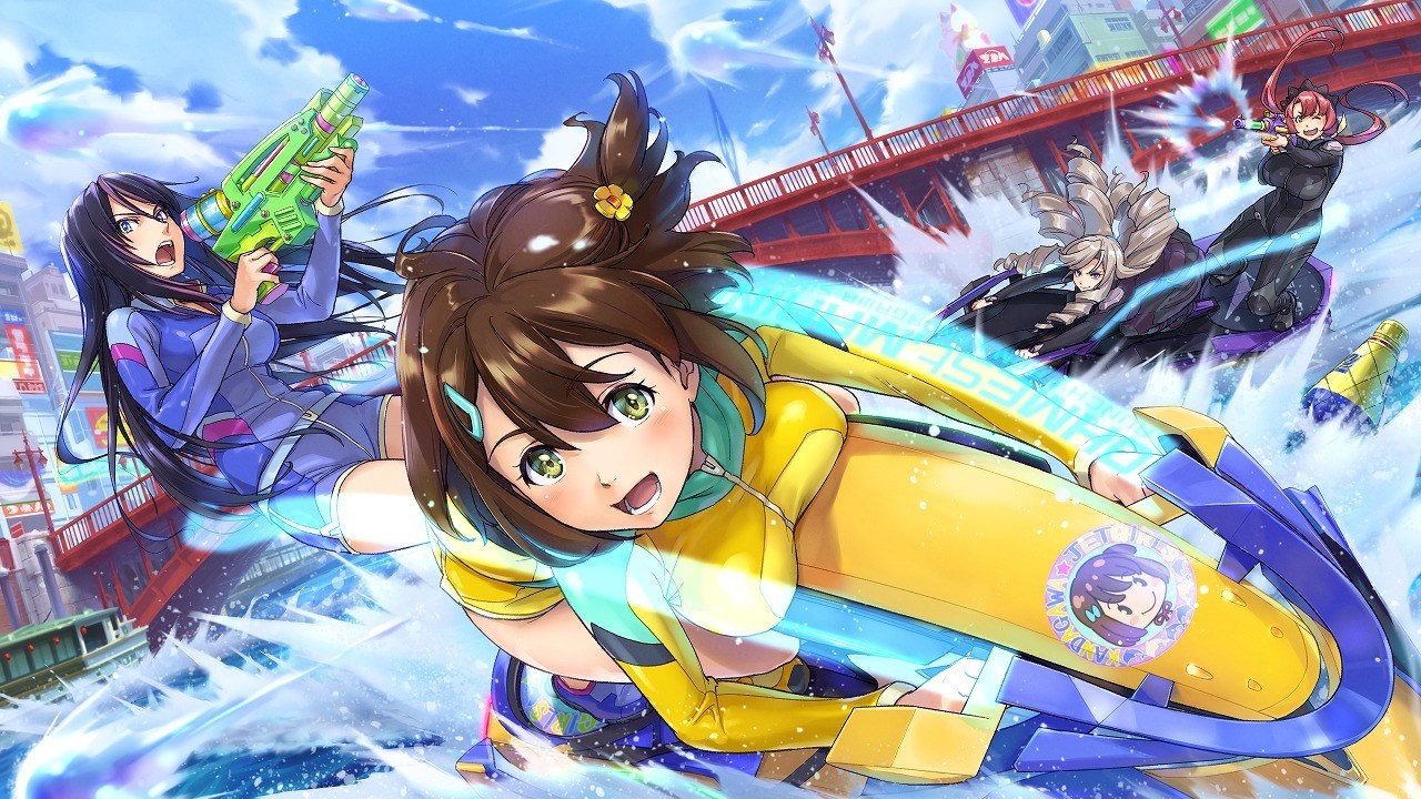 《神田川JETGIRLS》第2弹DLC脚色演示：泳拆少女水上激斗！