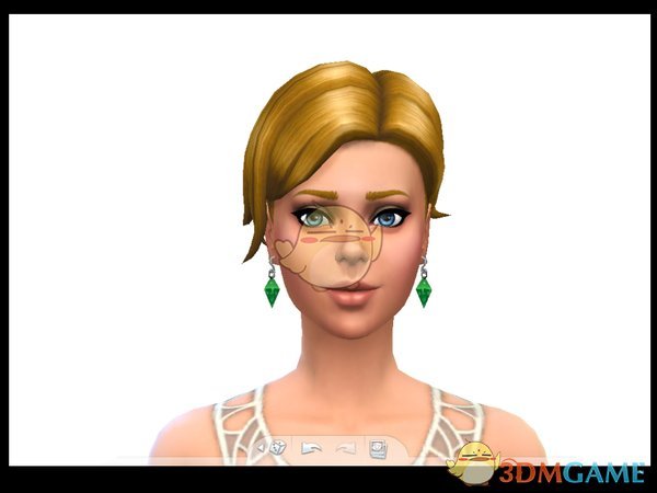 《模拟人生4》棱形的女性耳环MOD