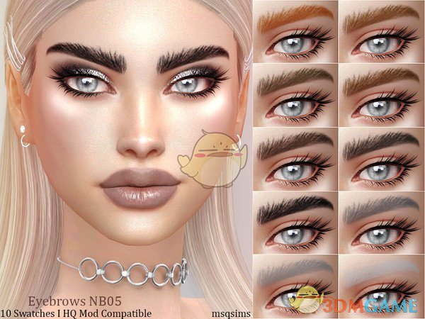 《模拟人生4》女性的精致眉毛MOD