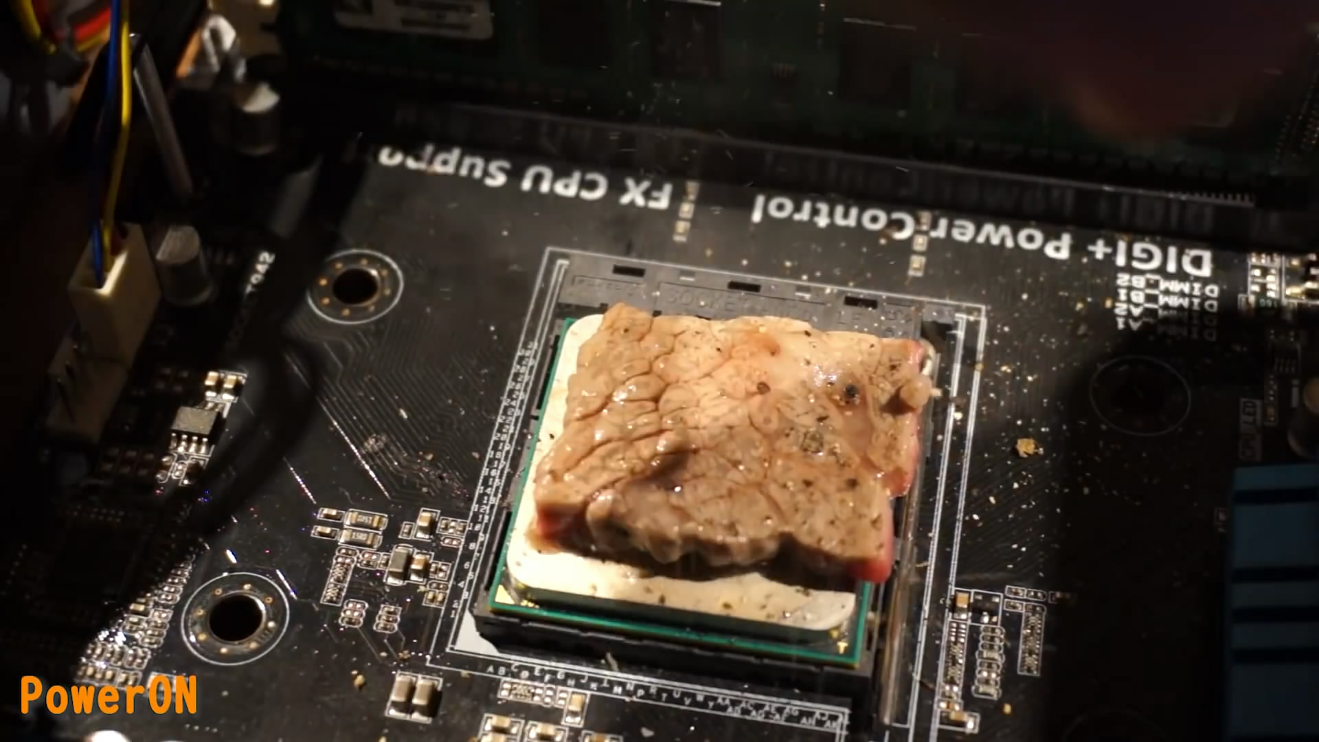 日本小哥用AMD处理器烤肉 肉香四溢！这操作太秀了