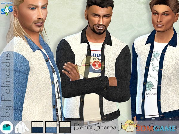 《模拟人生4》男性休闲时尚夹克MOD