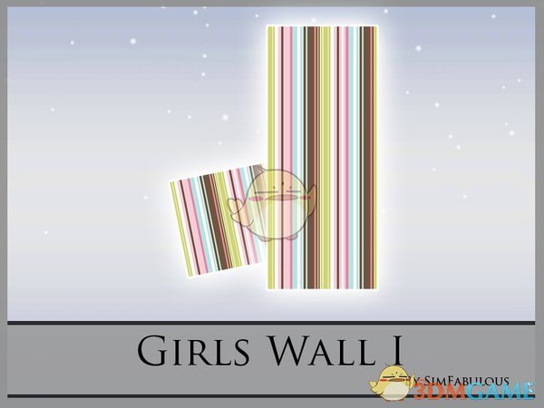 《模拟人生4》女孩卧室墙面MOD