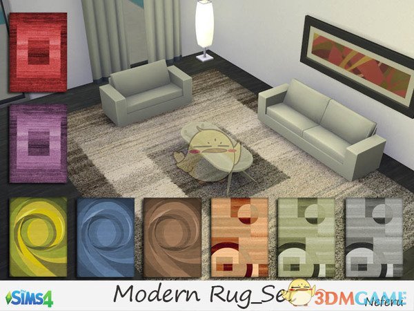 《模拟人生4》现代大型地毯MOD