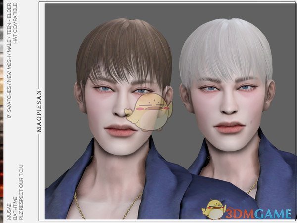 《模拟人生4》男款经典短发MOD