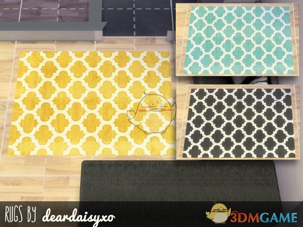 《模拟人生4》中型多款式地毯MOD