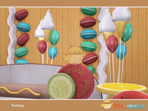 《模拟人生4》可爱的食物家具MOD