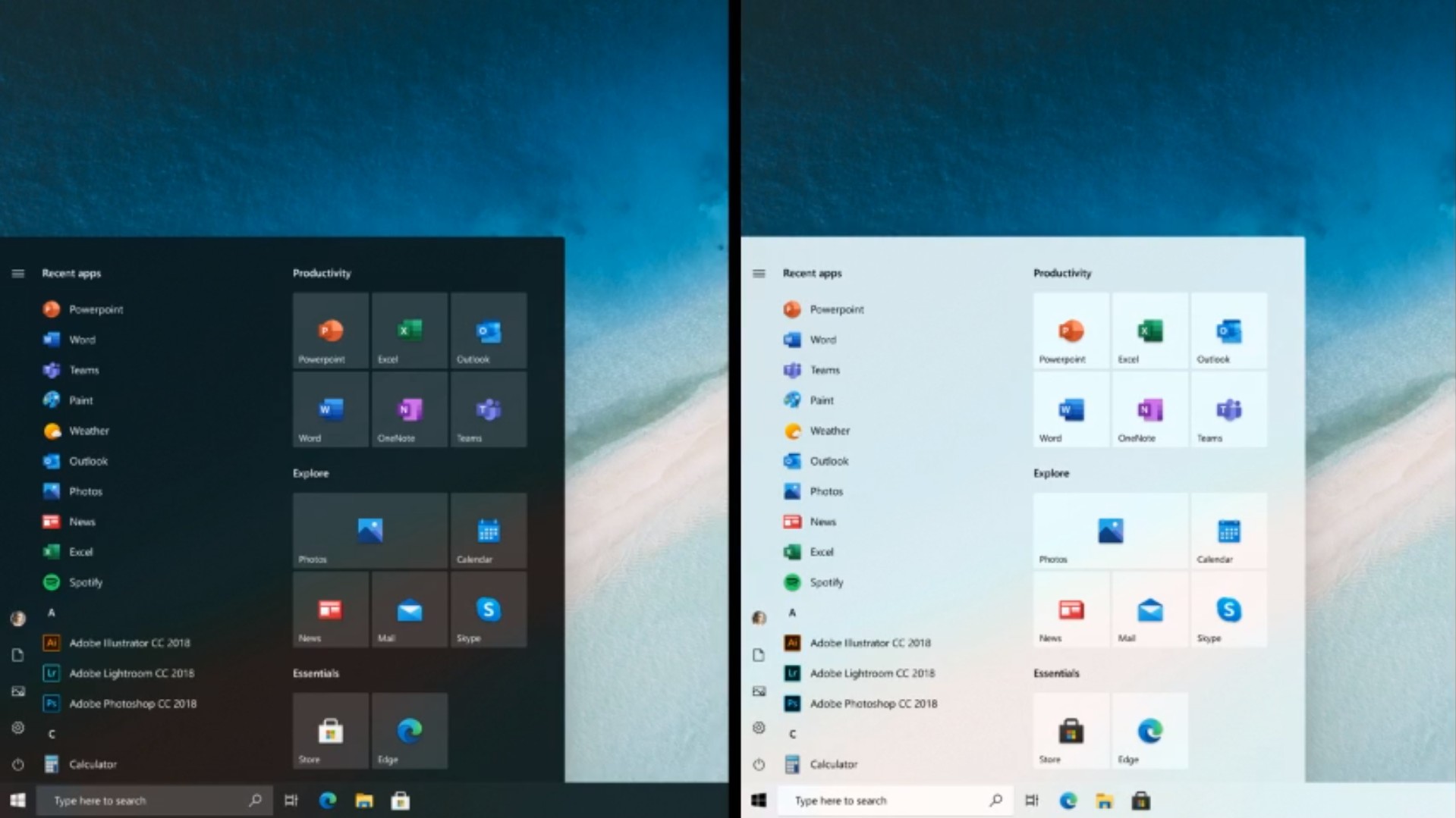 微软展示新版Windows 10开始菜单 动态磁贴不会完全消失