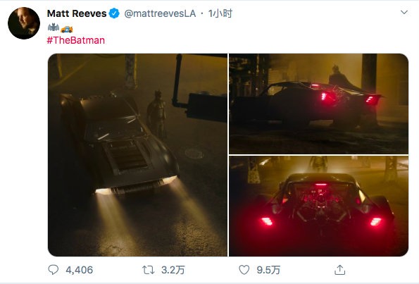 新《蝙蝠侠》剧照公布 蝙蝠车亮相！有复古未来感