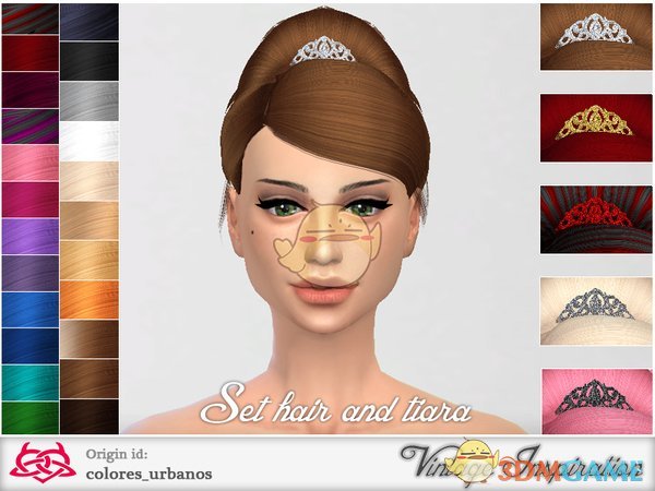 《模拟人生4》公主发型和皇冠MOD