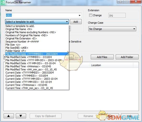 《FocusOn Renamer》批量重命名软件