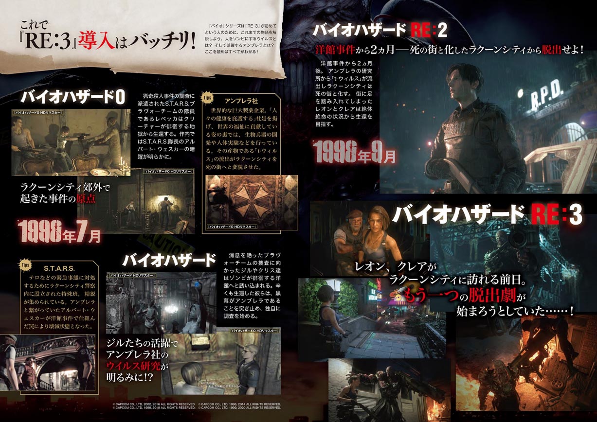 Capcom公布《生化危机3：重制版》和《生化危机：抵抗》电子版介绍