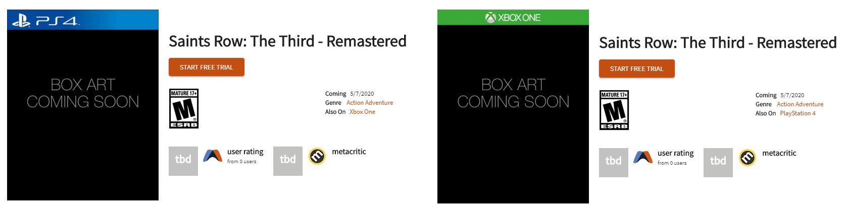 整卖商饱露：《乌讲圣徒3》重制版古年5月7日上岸PS4/Xbox One