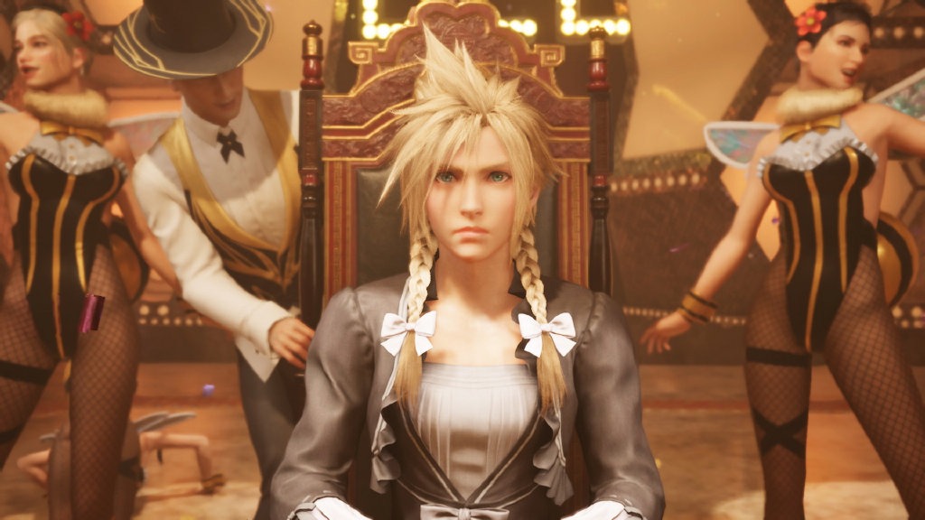 《最终幻想7：重制版》新HD截图展示克劳德女装