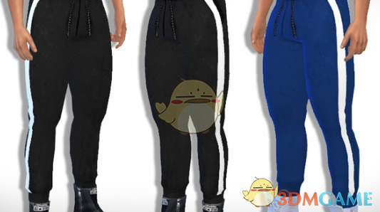 《模拟人生4》男士宽松运动长裤MOD