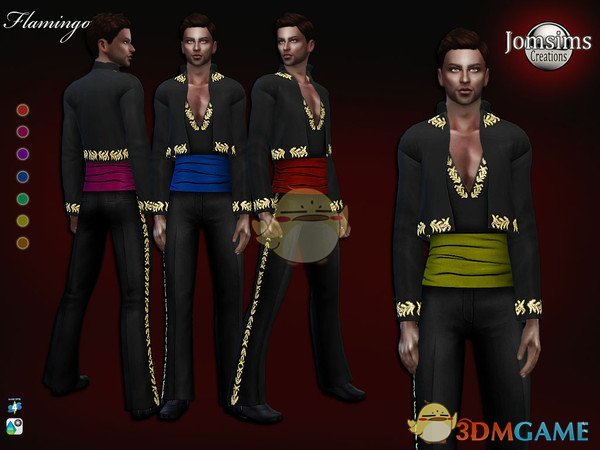 《模拟人生4》男性弗朗明哥服装MOD