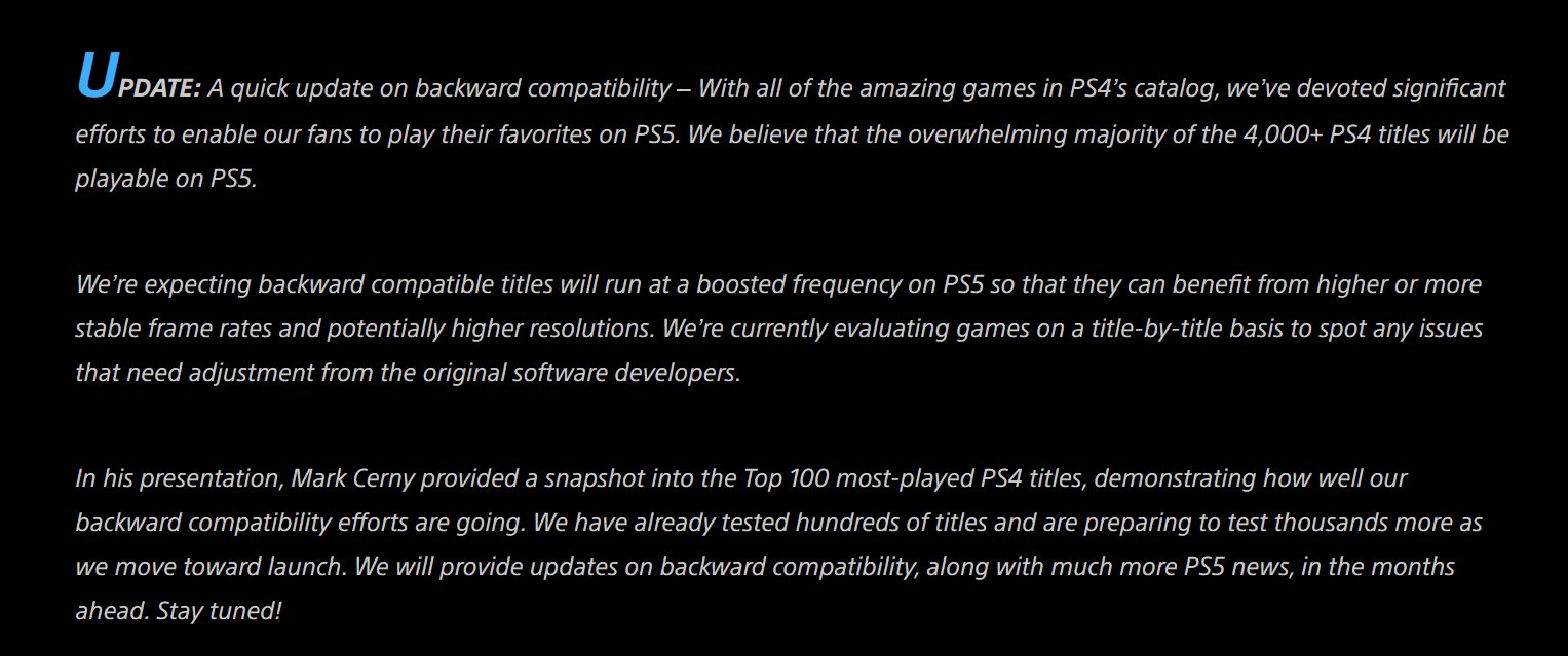 索尼宣布超过4000款PS4游戏可在PS5上游玩
