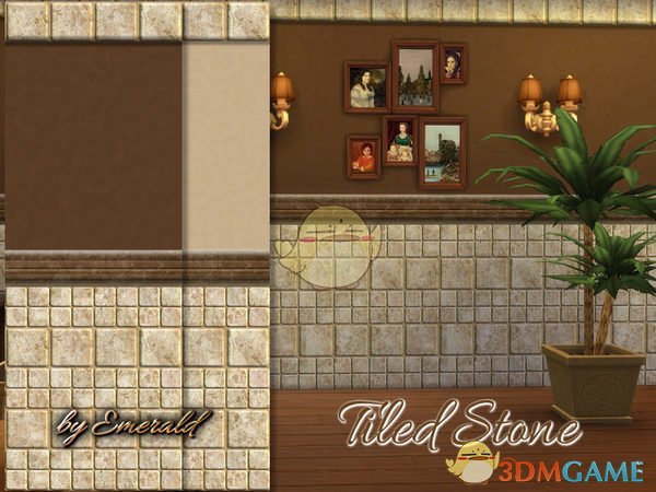 《模拟人生4》经典石质墙面MOD