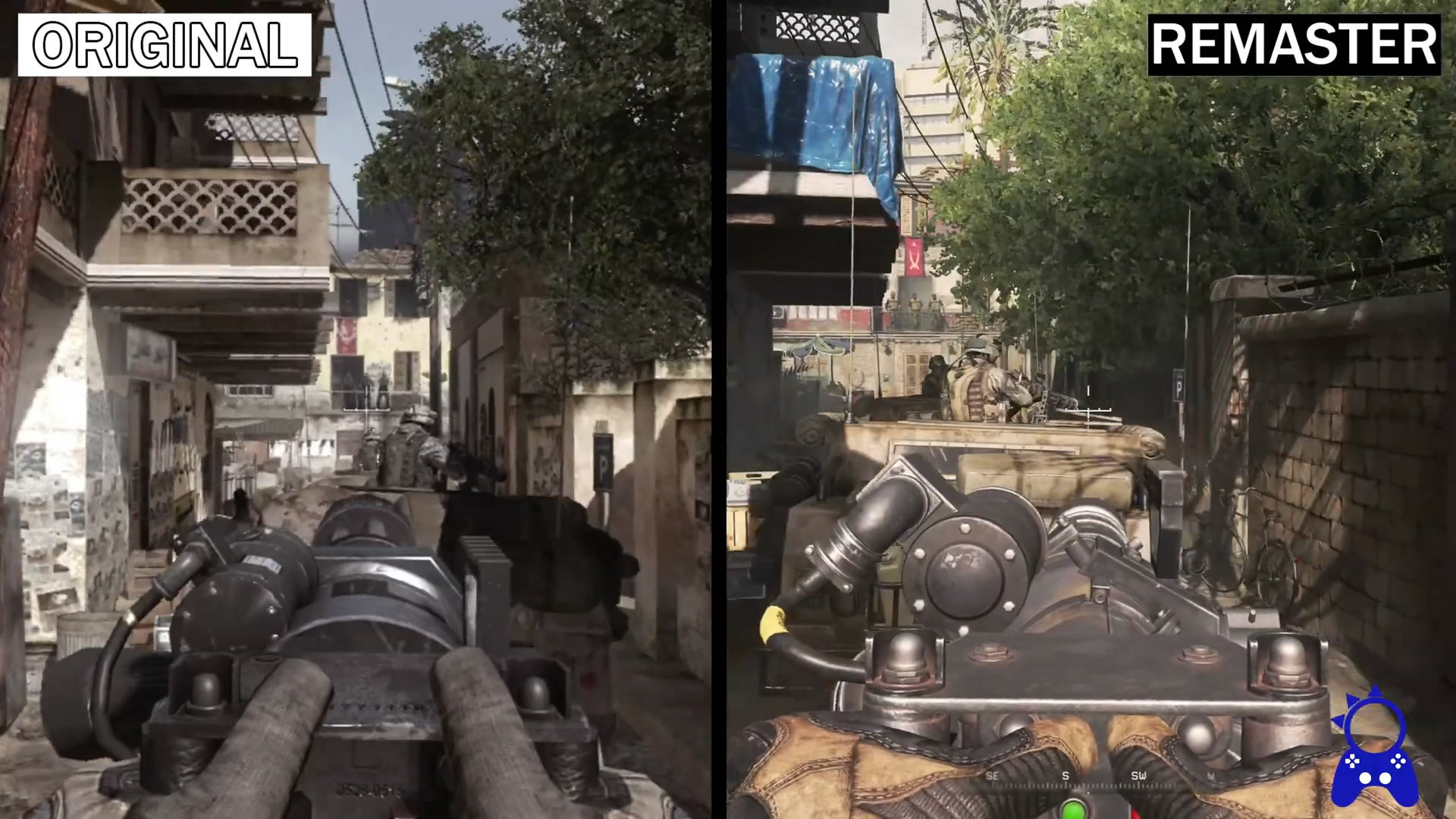 《使命召唤：现代战争2》重制版与原版对比 画面提升