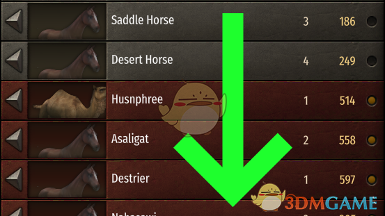 《骑马与砍杀2》优先使用便宜的马升级骑兵MOD