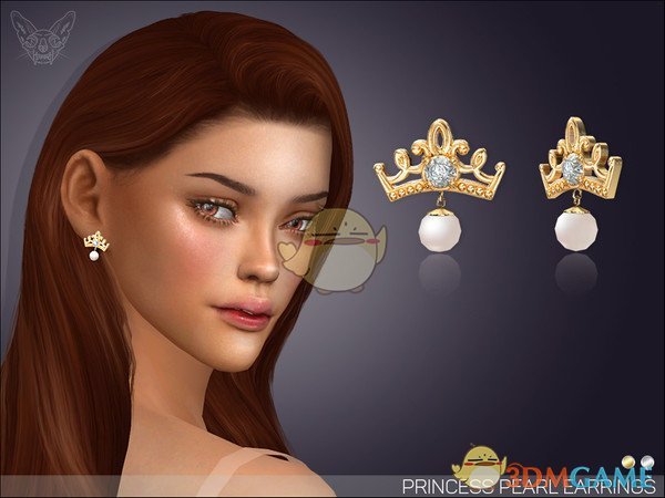 《模拟人生4》皇冠造型女性耳环MOD