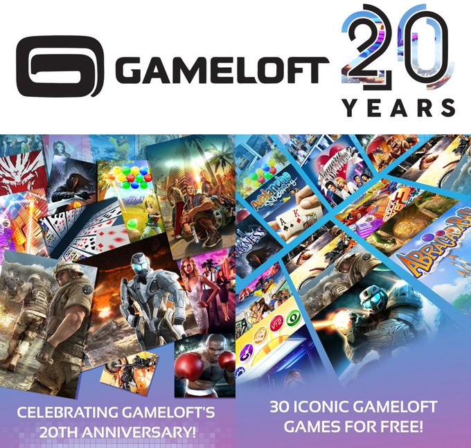 Gameloft成立20周年 安卓平台送30款经典手机游戏Gameloft成立20周年 安卓平台送30款经典手机游戏