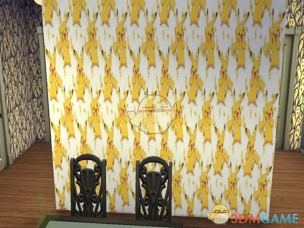 《模拟人生4》皮卡丘墙纸MOD