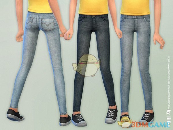 《模拟人生4》女孩紧身牛仔裤MOD