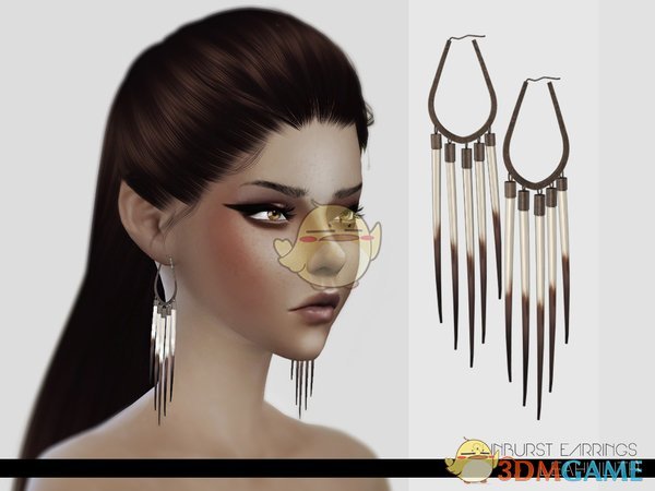 《模拟人生4》精致旭日耳环MOD