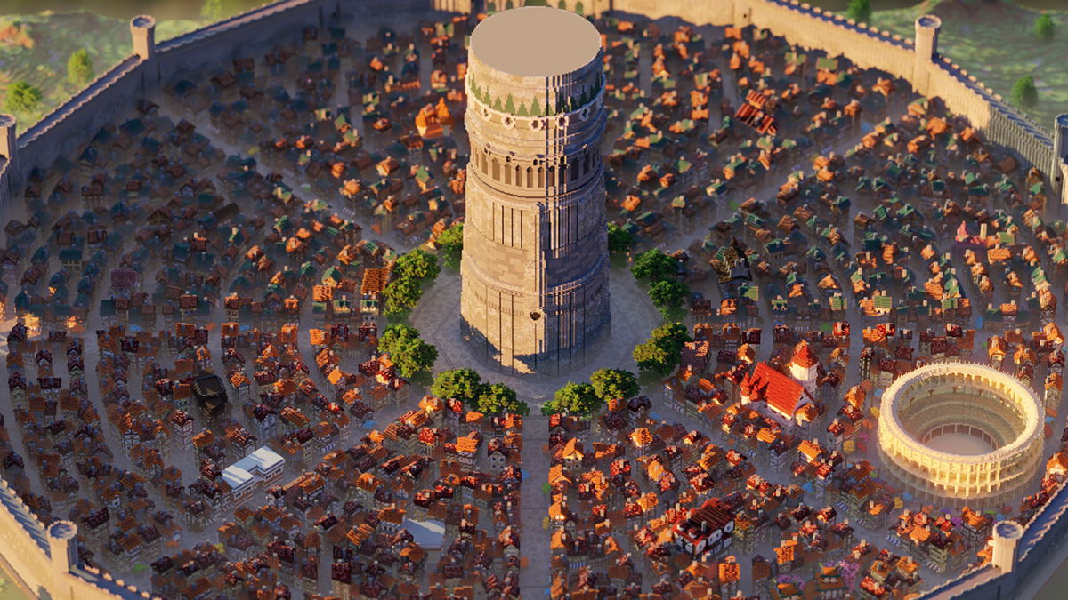 建筑团队在《我的世界》（Minecraft）制作出完美迷宫都市——欧拉丽