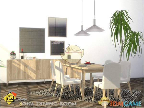 《模拟人生4》简洁餐厅木质家具MOD