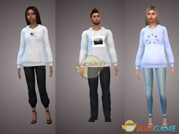 《模拟人生4》宽松连帽衫MOD