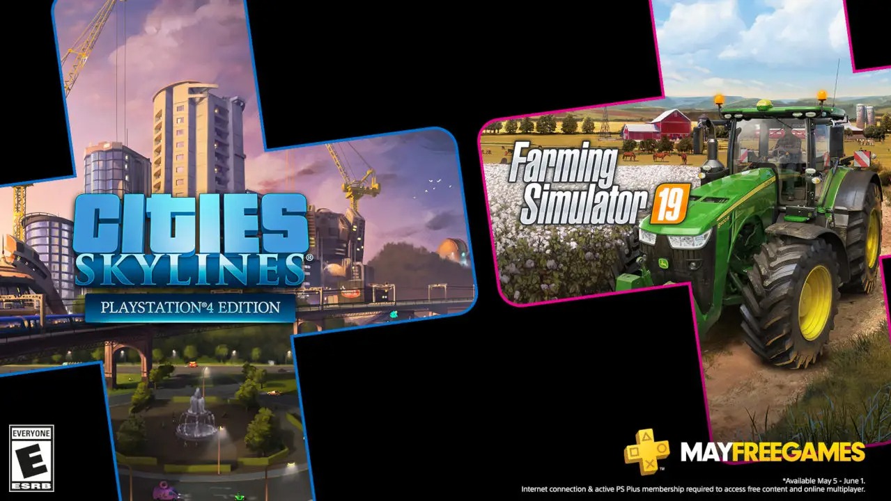 PS+欧美5月会免游戏《城市：天际线》《模拟农场19》