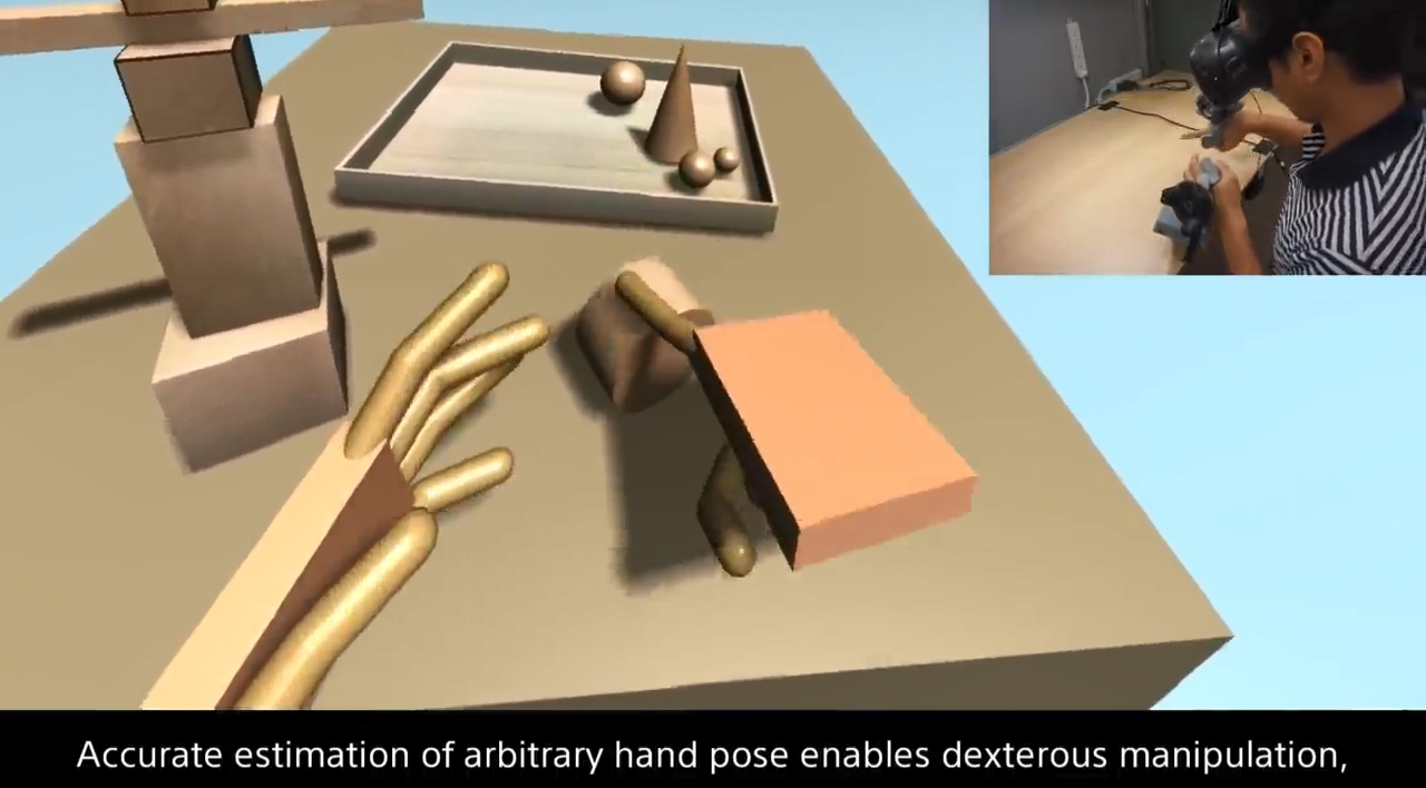 细腻操控 索尼次世代VR新技术“手指追踪”功能演示