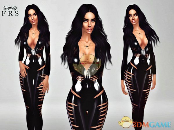 《模拟人生4》超性感皮质连衣裙MOD