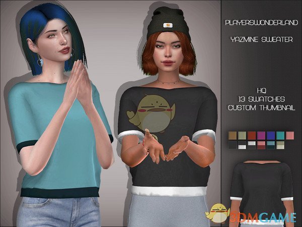 《模拟人生4》女性休闲风毛衣MOD