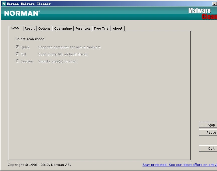 《Norman Malware Cleaner》病毒扫描清除工具