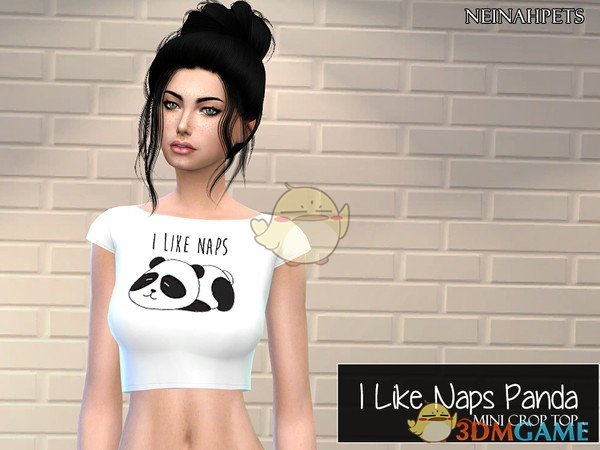 《模拟人生4》超可爱熊猫上衣MOD