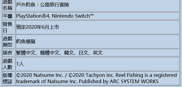 《户外钓鱼公路旅行冒险》中文版将登陆PS4和NS平台